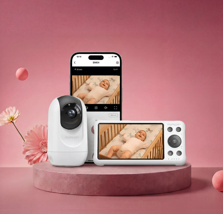 Momcozy 5-calowa Inteligentna Niania Elektroniczna z Podwójnym Trybem- BM04