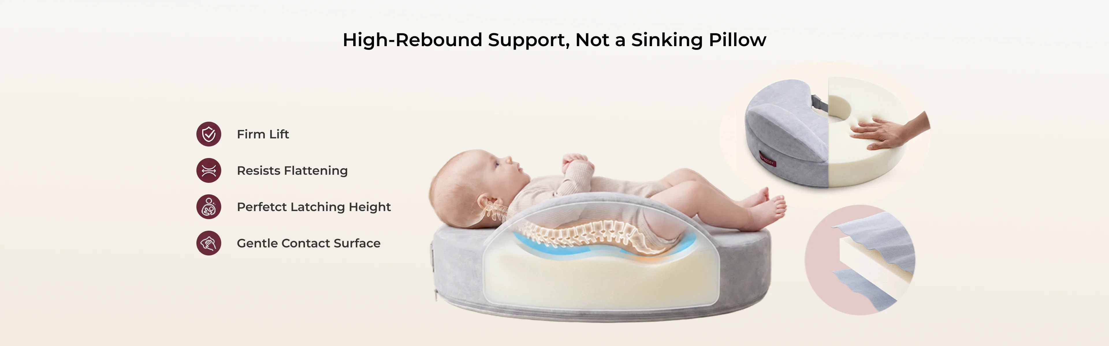 Flexible Feeding Pillow for Everyday Ease