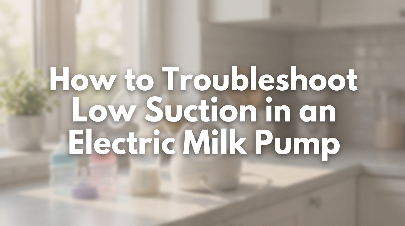 How to Troubleshoot Low Suction in an Electric Milk Pump