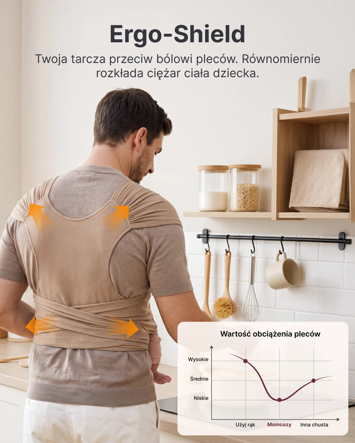 Easy to Wear Hands Free - Baby Wrap Carrier