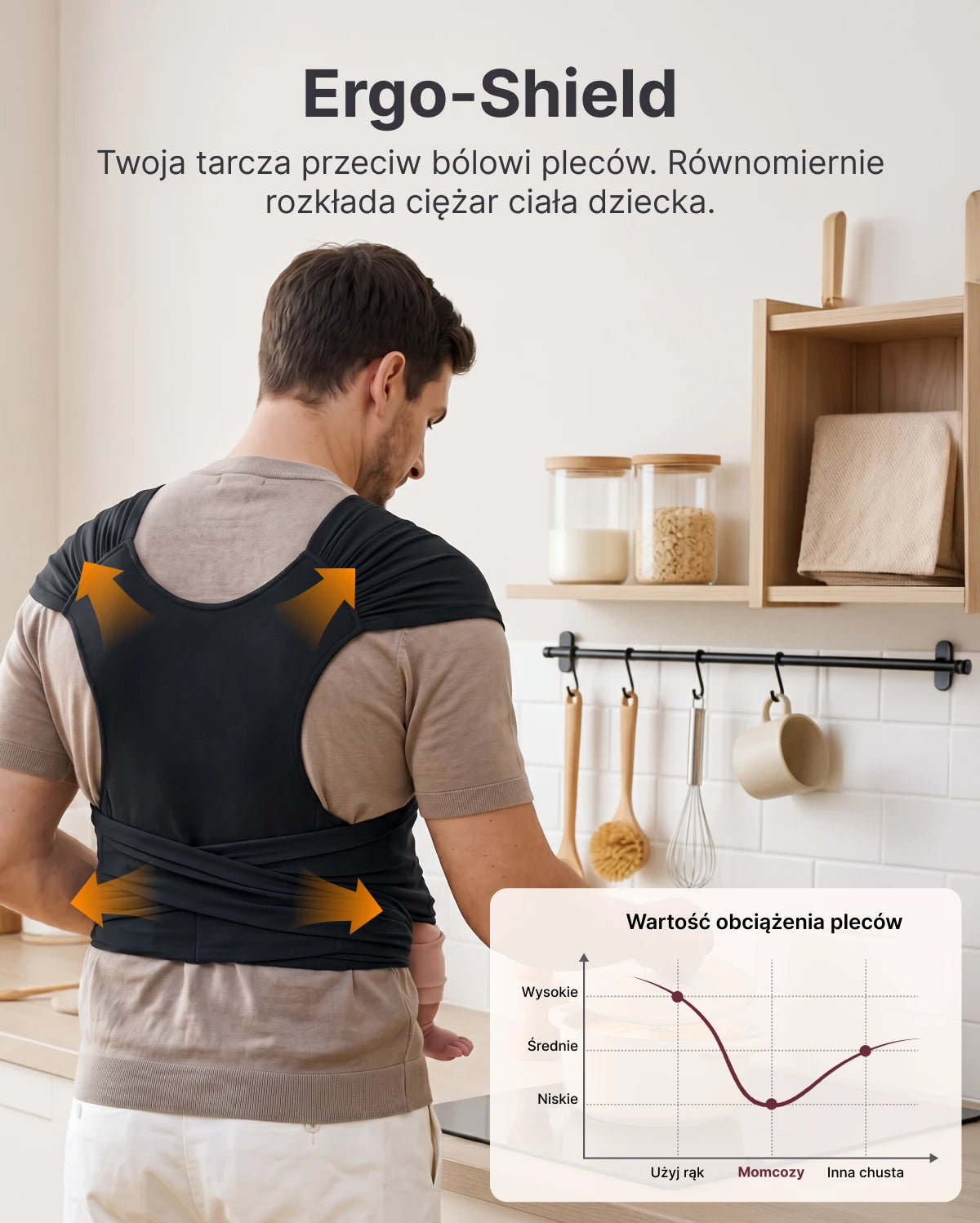 Easy to Wear Hands Free - Baby Wrap Carrier