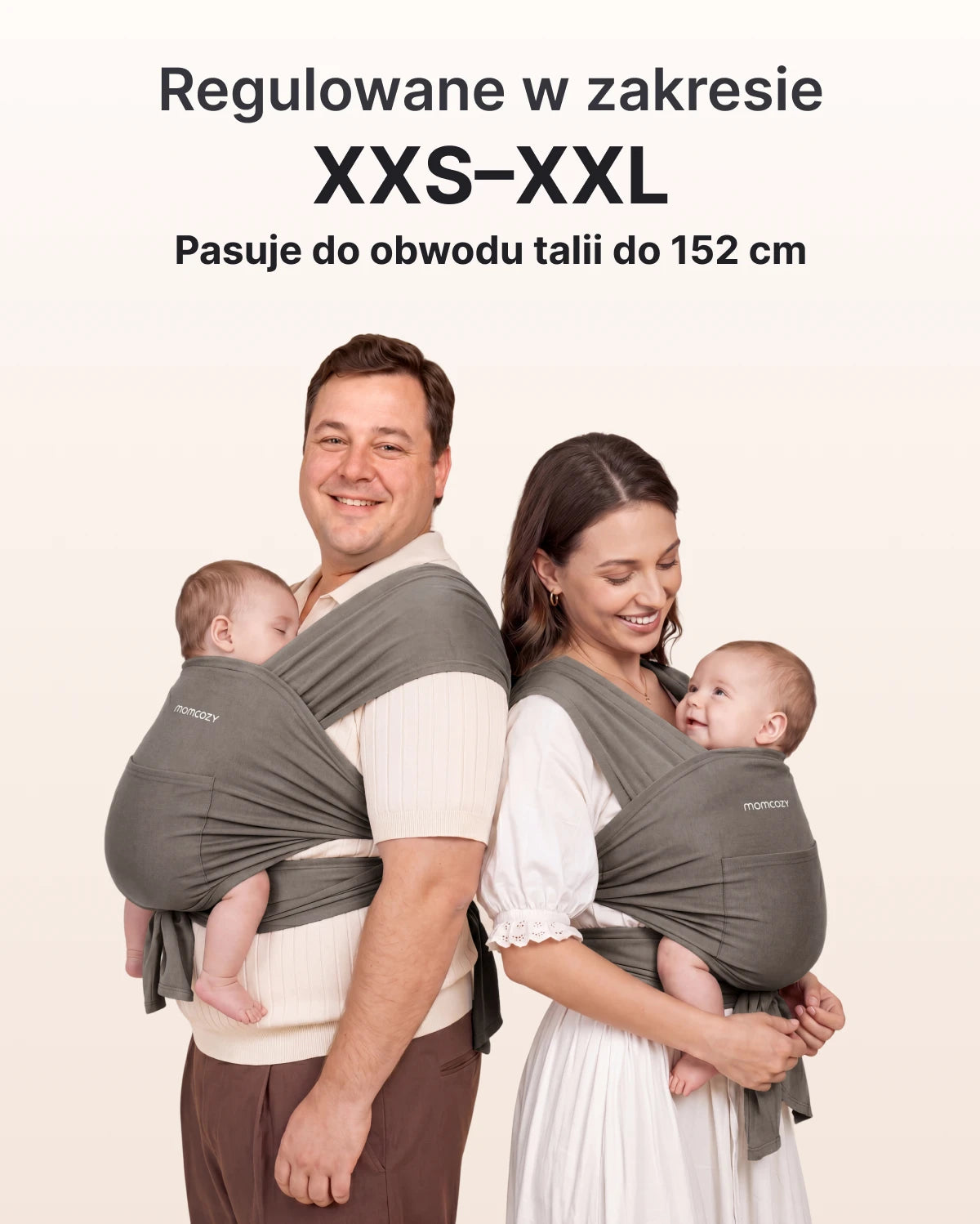 Easy to Wear Hands Free - Baby Wrap Carrier