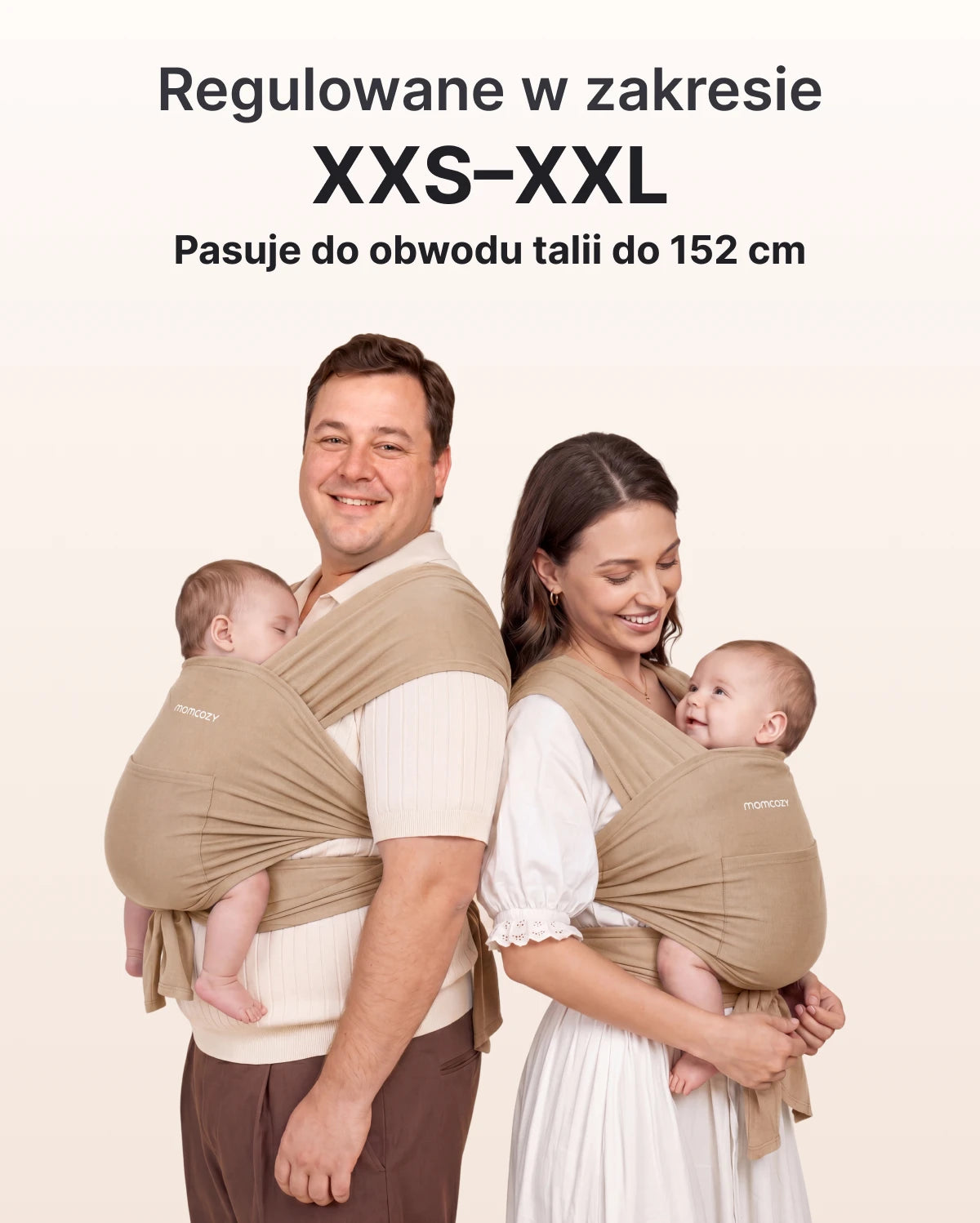 Easy to Wear Hands Free - Baby Wrap Carrier