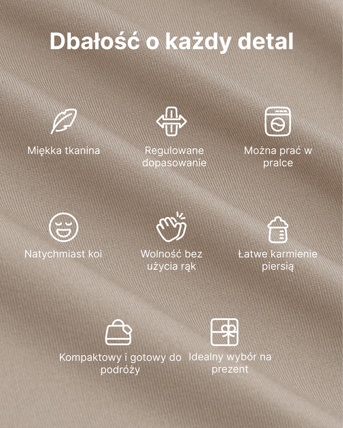 Łatwe do Noszenia, Wolne Ręce – Chusta Elastyczna do Noszenia Dziecka
