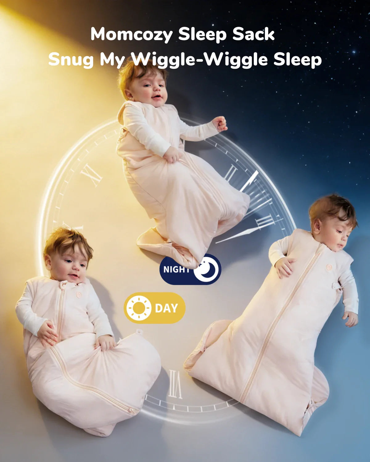 Momcozy Śpiworek dla Niemowląt 1,5 TOG