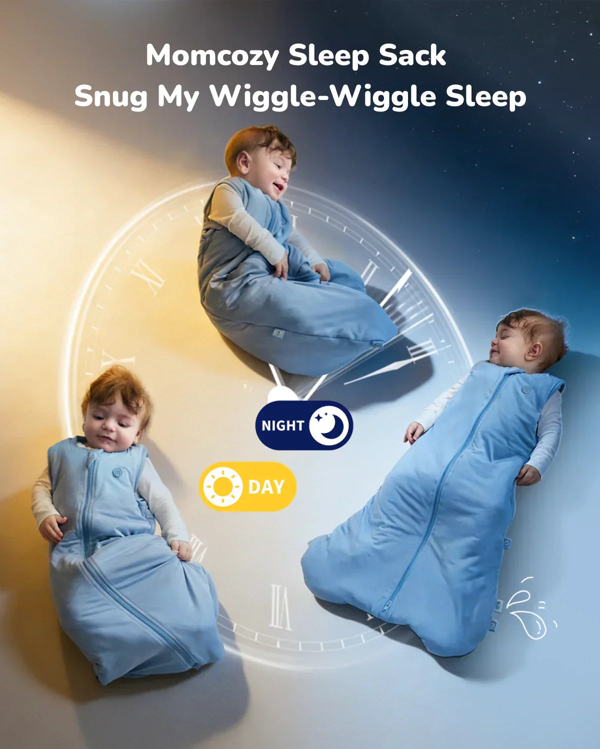 Momcozy Śpiworek dla Niemowląt 1,5 TOG