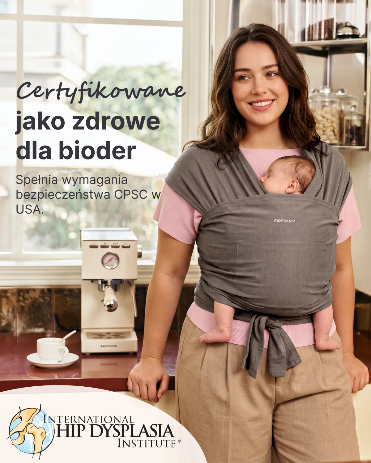 Easy to Wear Hands Free - Baby Wrap Carrier