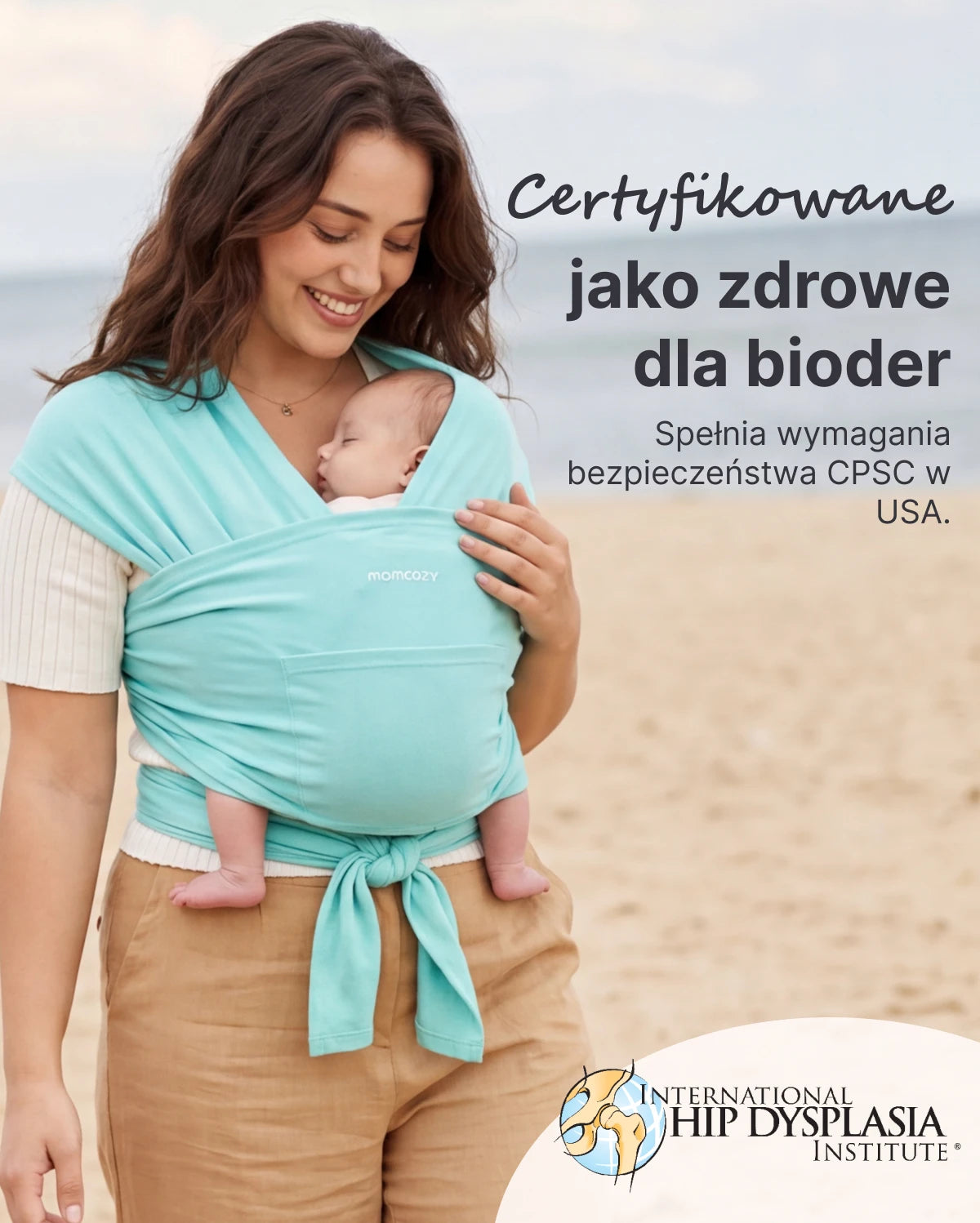 Łatwe do Noszenia, Wolne Ręce – Chusta Elastyczna do Noszenia Dziecka