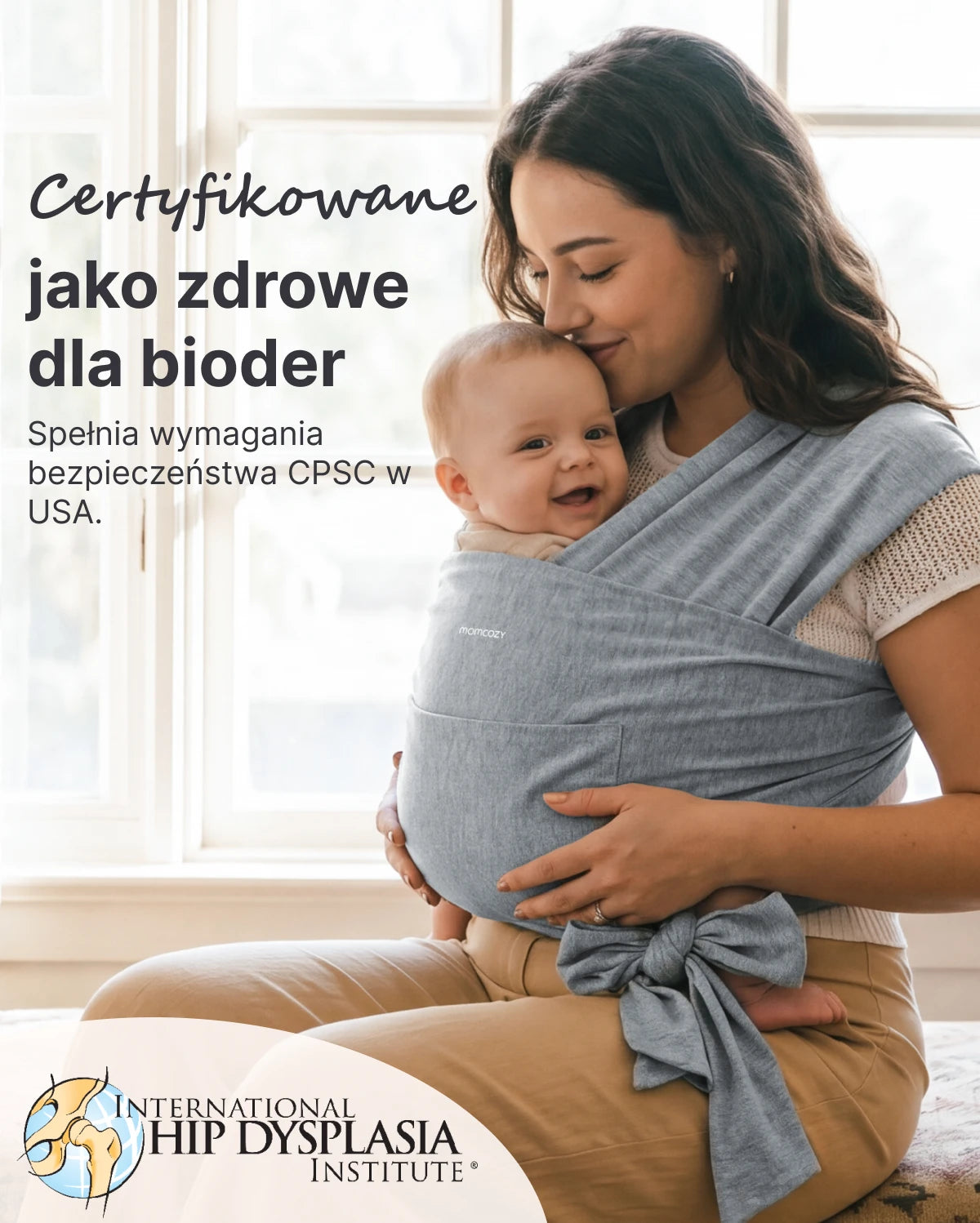 Łatwe do Noszenia, Wolne Ręce – Chusta Elastyczna do Noszenia Dziecka