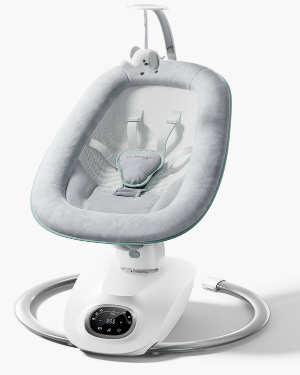 Momcozy CocoSway Leżaczek dla Dzieci - Elektryczna z Ruchem 3D