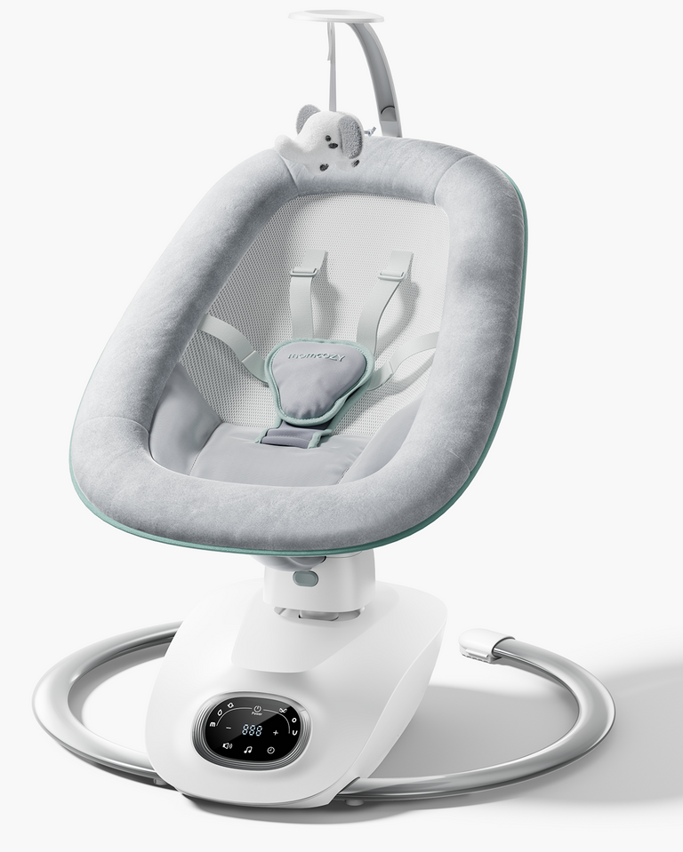 Momcozy CocoSway Leżaczek Bujaczek dla Dzieci - Elektryczna z Ruchem 3D