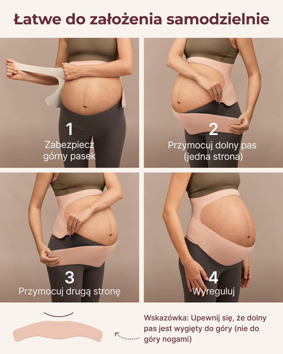 BumpEase – Momcozy Ergonest Pas Ciążowy na Brzuch