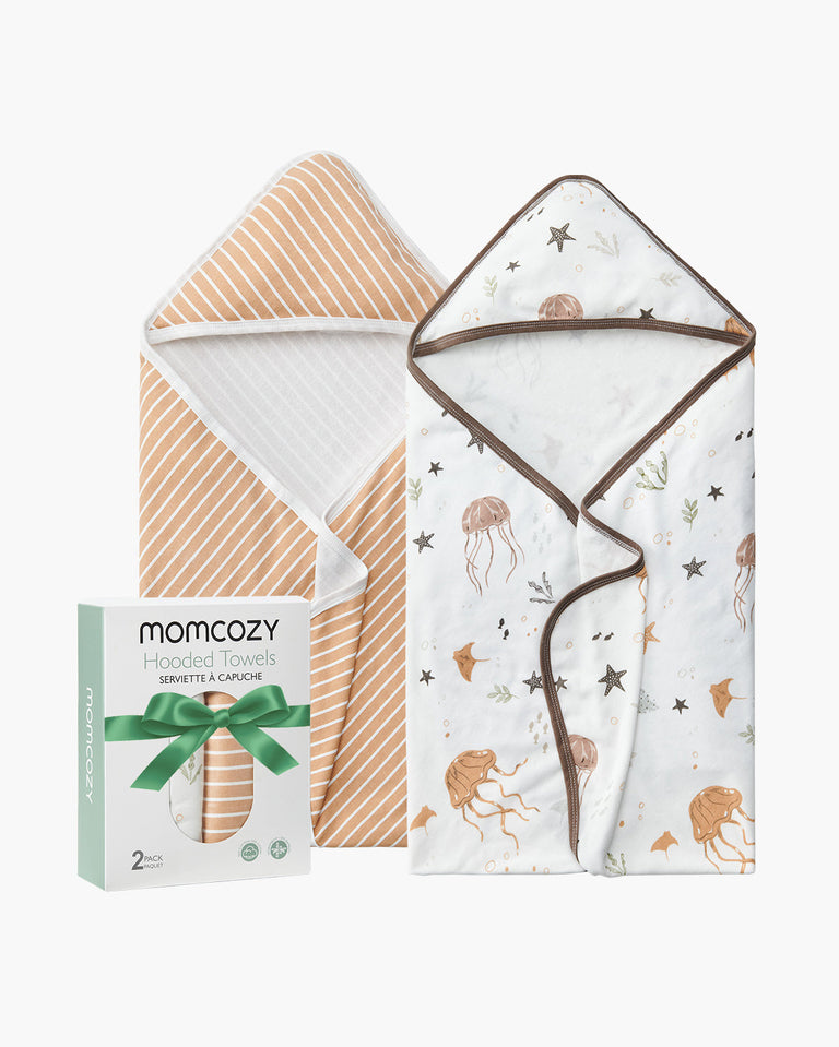 Translation missing: pl.Momcozy Ręcznik z Kapturem dla Niemowląt – Oceaniczna Fantazja, 2 szt