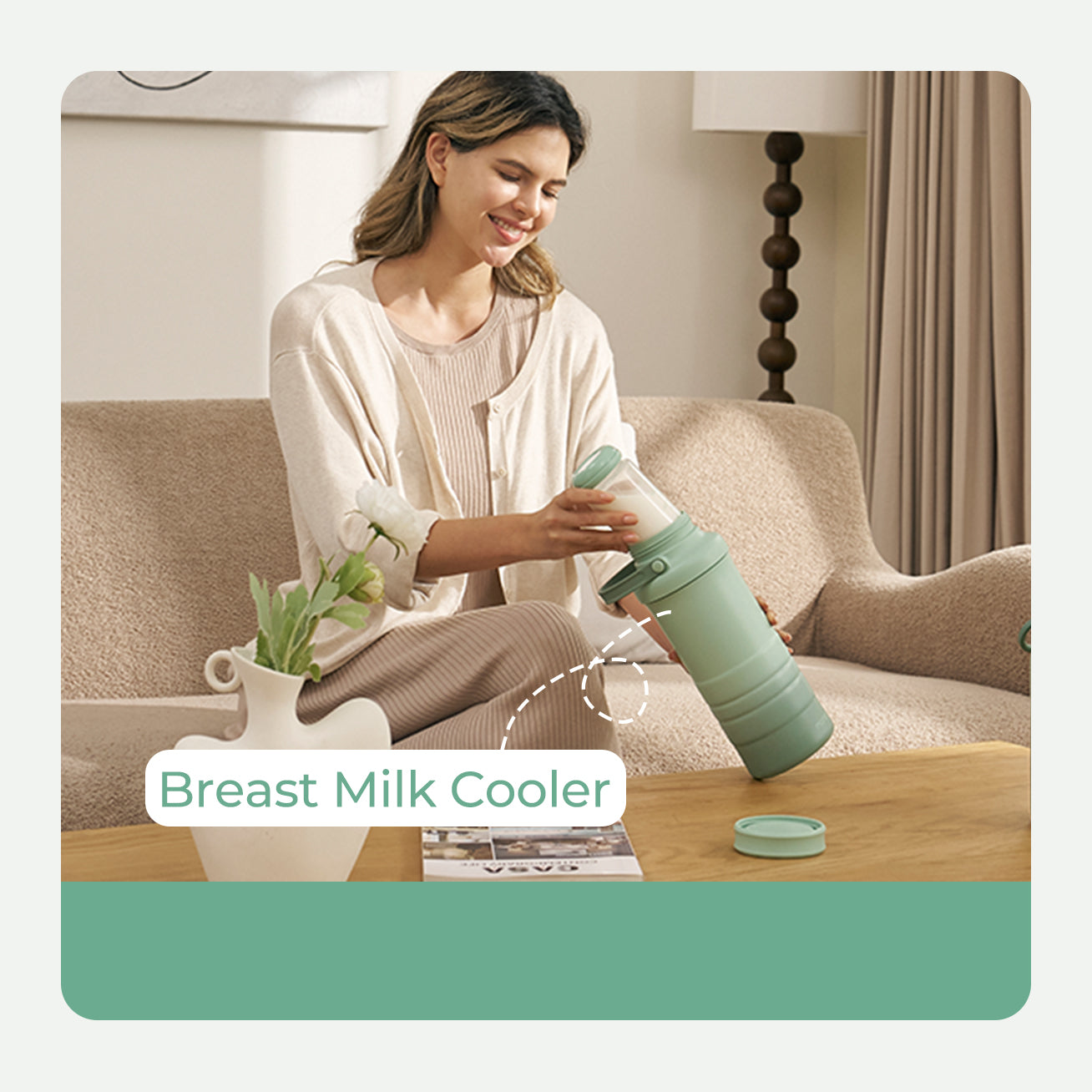 Storage with Portable Breast Milk Cooler