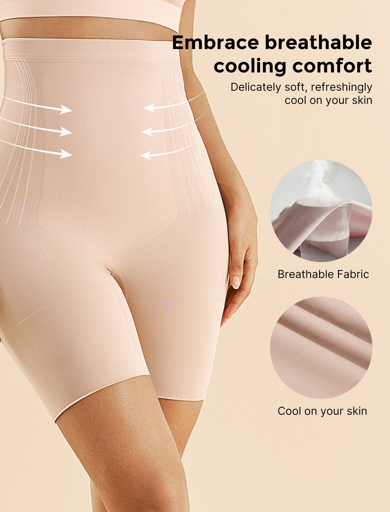 Momcozy Seamless Tummy Shapewear Shorts - Postpartum & Daily Dress