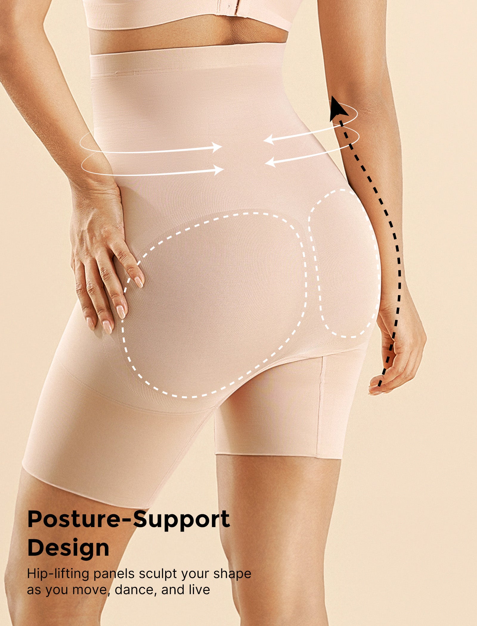 Momcozy Seamless Tummy Shapewear Shorts - Postpartum & Daily Dress