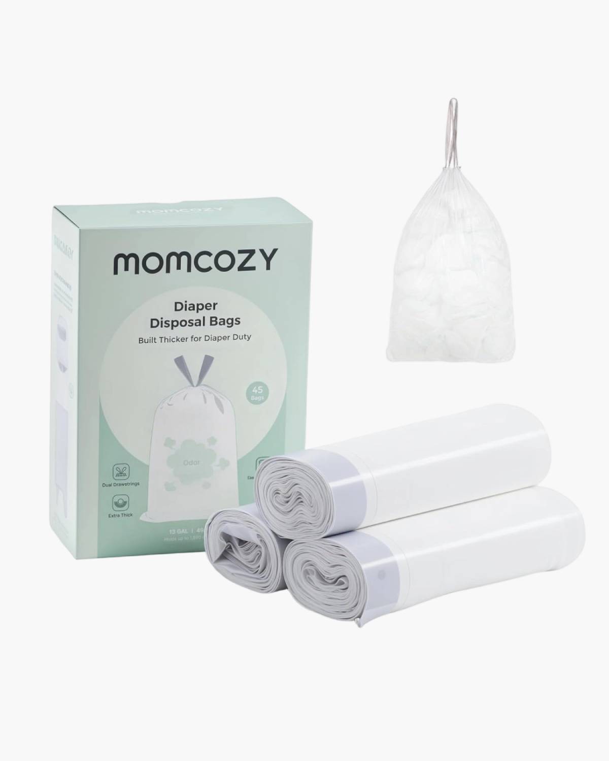 Momcozy Kosz na Pieluchy z Potrójnym Uszczelnieniem