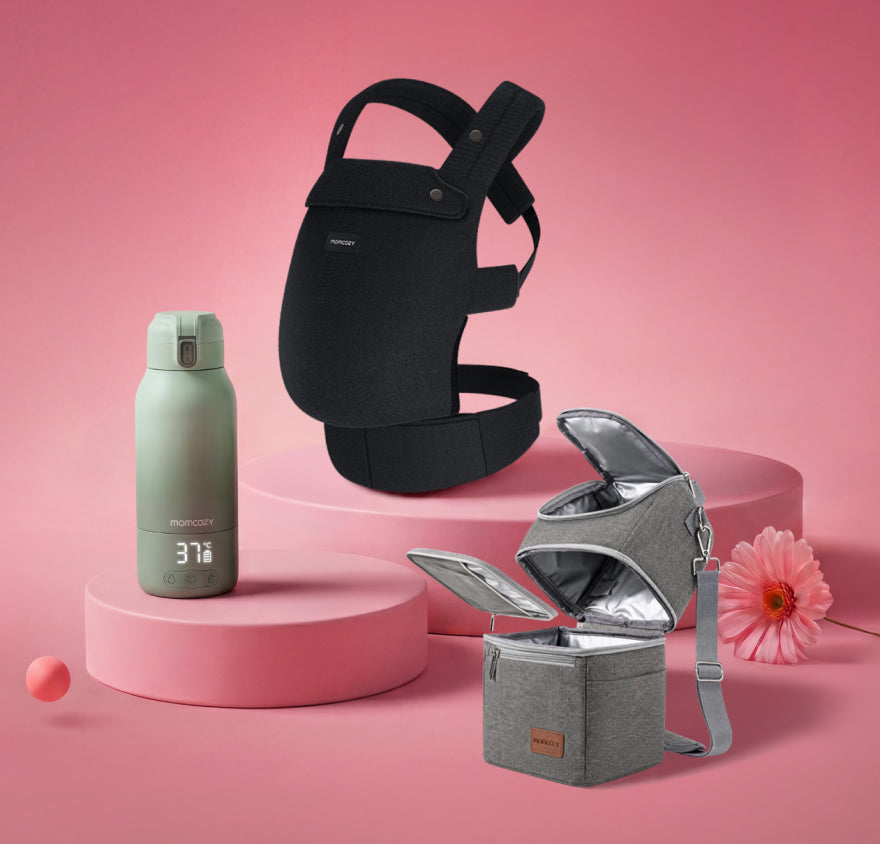 On the Go Bundle：PureHug Baby Carrier and Breastmilk Cooler Bag and Bottle Warmer -EU