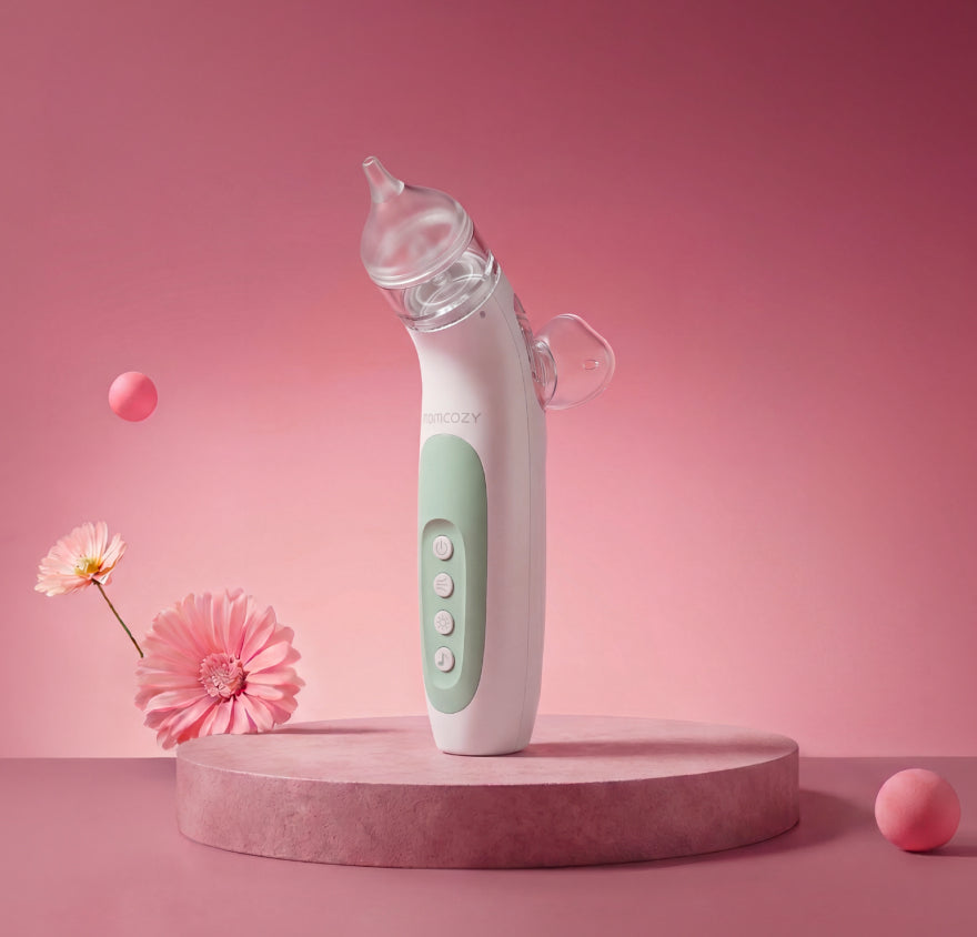Momcozy BreezyClear™ 2 w 1 Elektryczny Aspirator do Nosa ze Sprayem i Odsysaniem