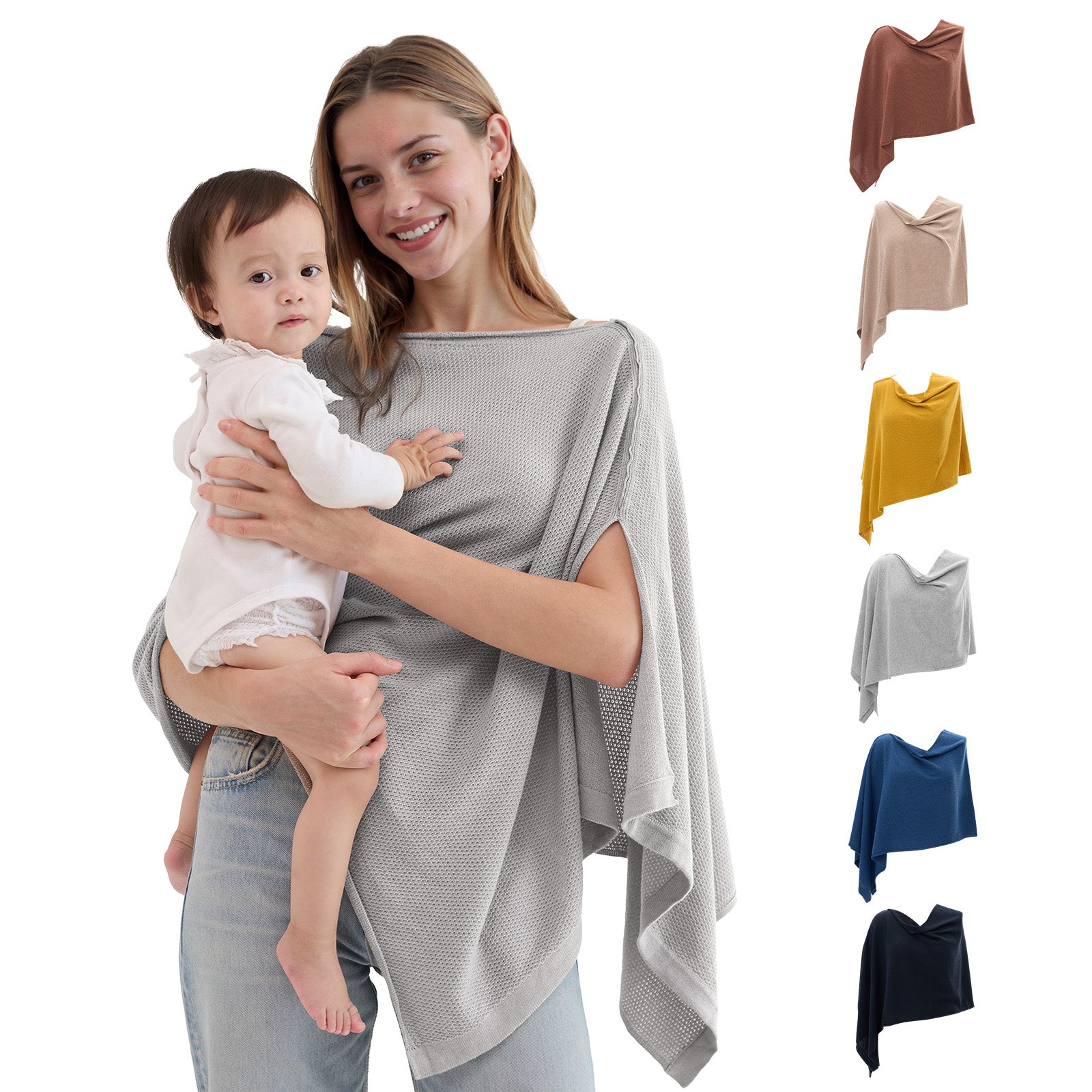 Momcozy Nursing Cover - Soft, Breathable, Multi-Use Privacy Poncho