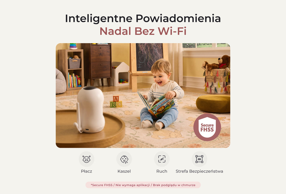 Smart Non-WiFi Baby Monitor 5.5-Inch Full HD (BM03 Black)