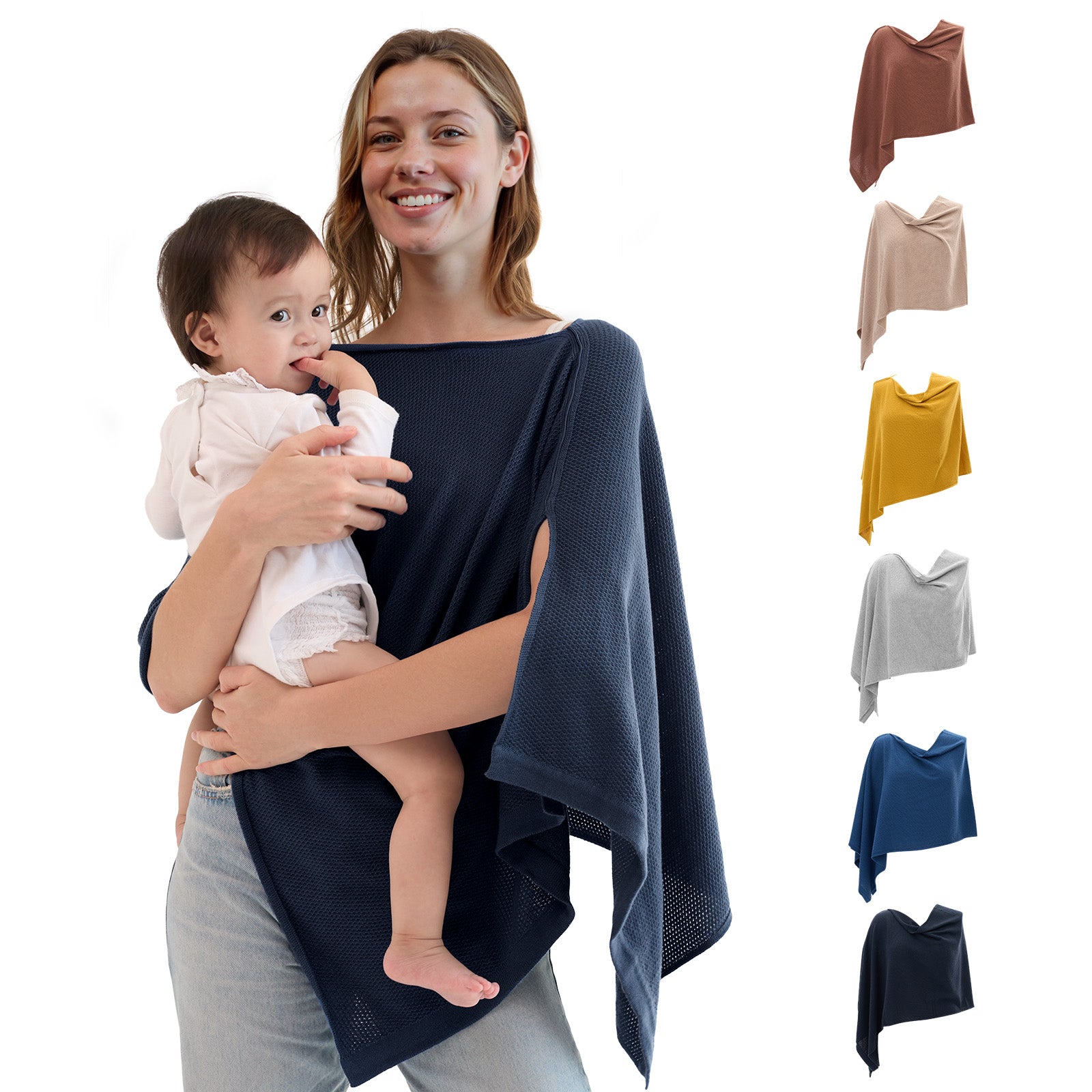 Momcozy Nursing Cover - Soft, Breathable, Multi-Use Privacy Poncho