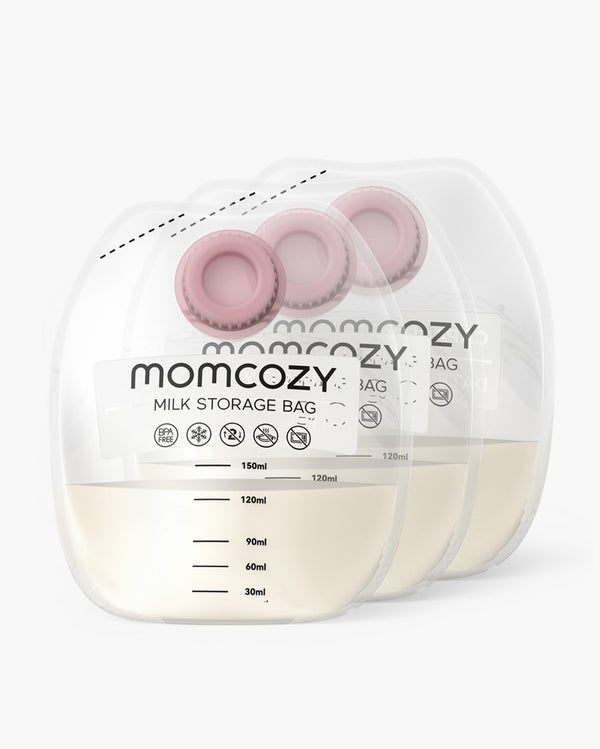 Momcozy disposable screw-on breast milk storage bags