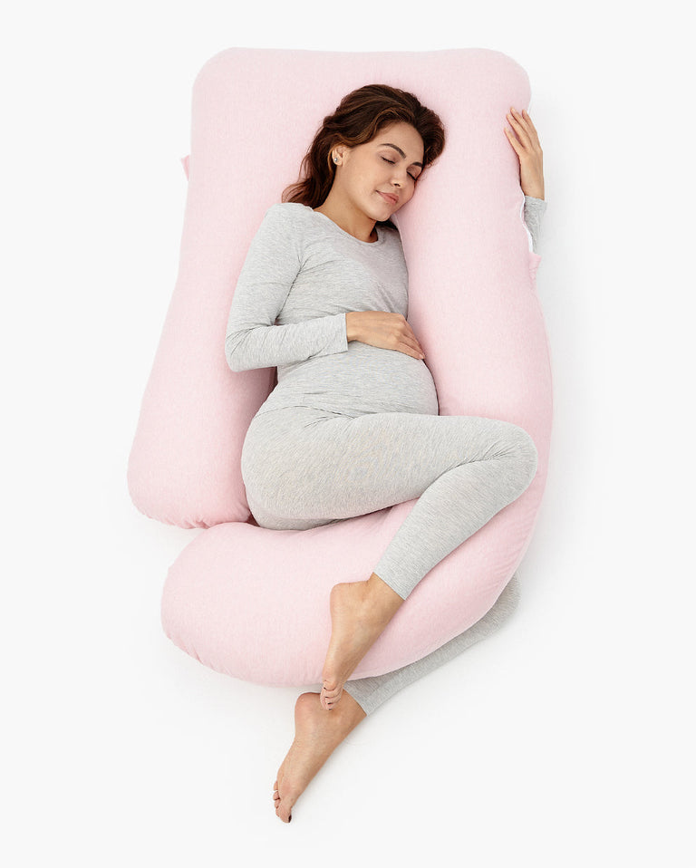 Huggable – Bawełniana Poduszka Ciążowa w Kształcie Litery U