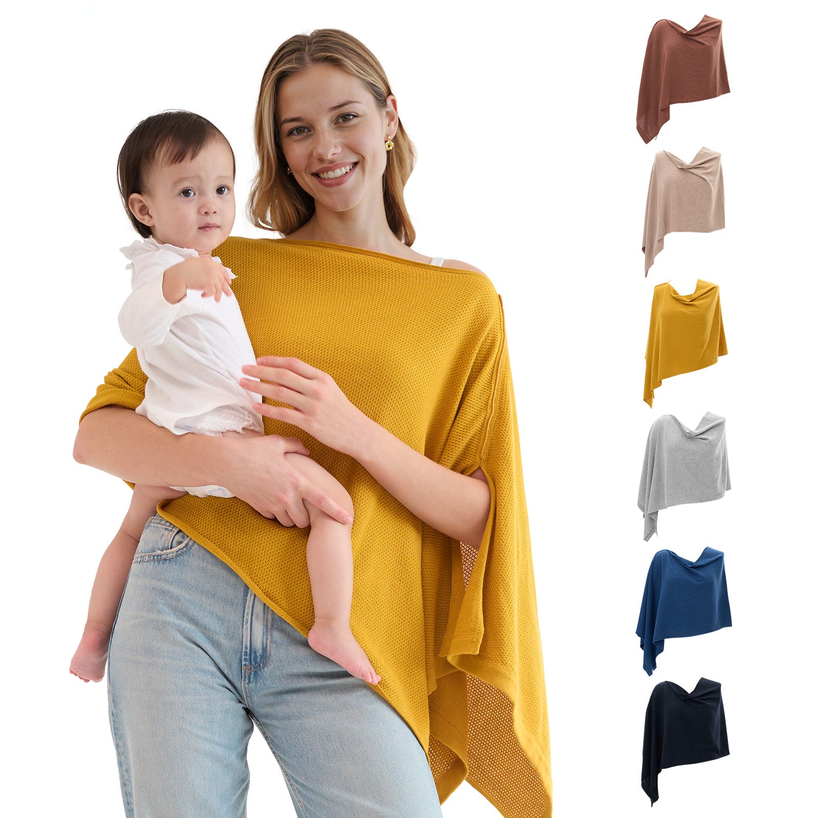 Momcozy Nursing Cover - Soft, Breathable, Multi-Use Privacy Poncho