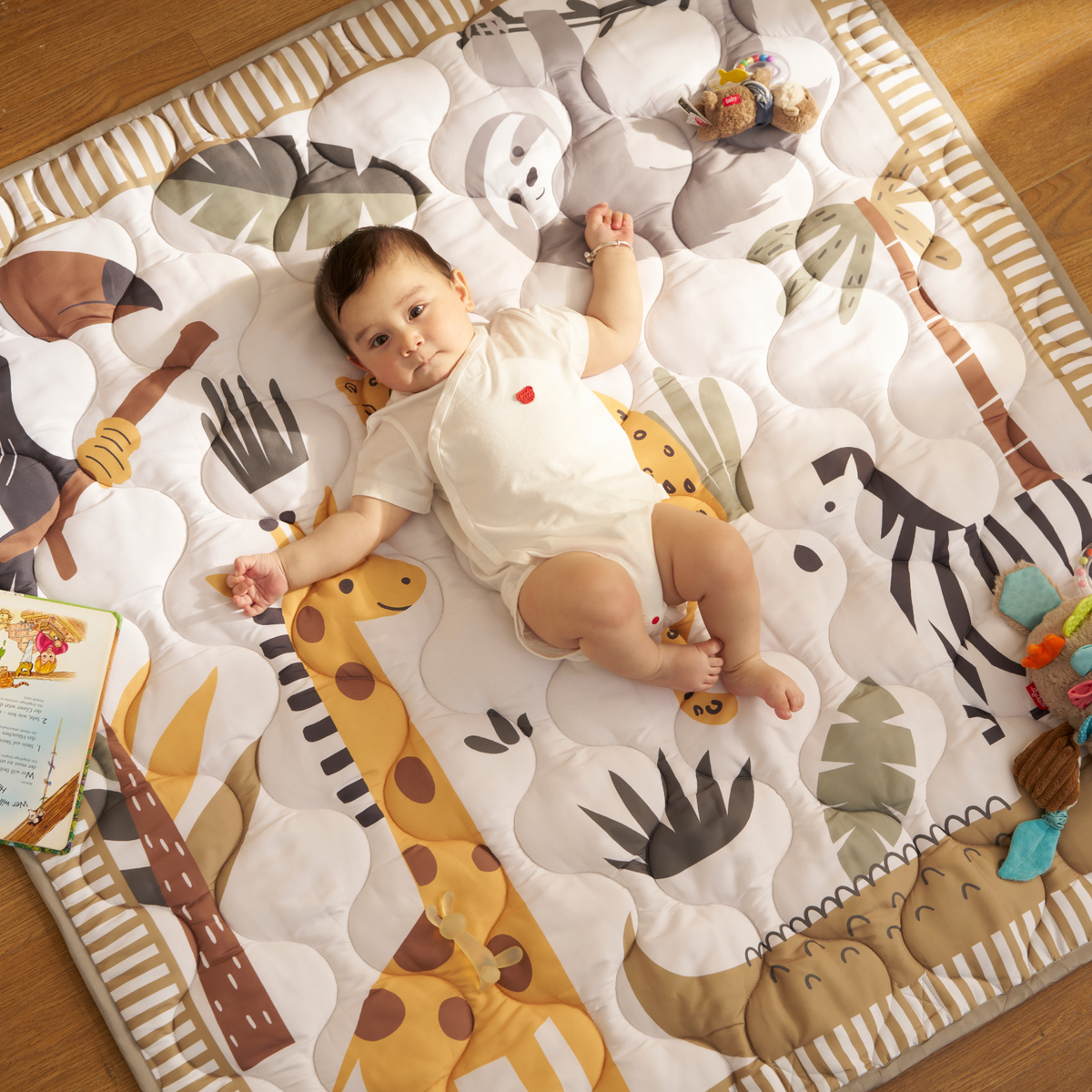 Momcozy Chłodzący Komfortowy Przenośny Mata do Zabawy dla Niemowląt