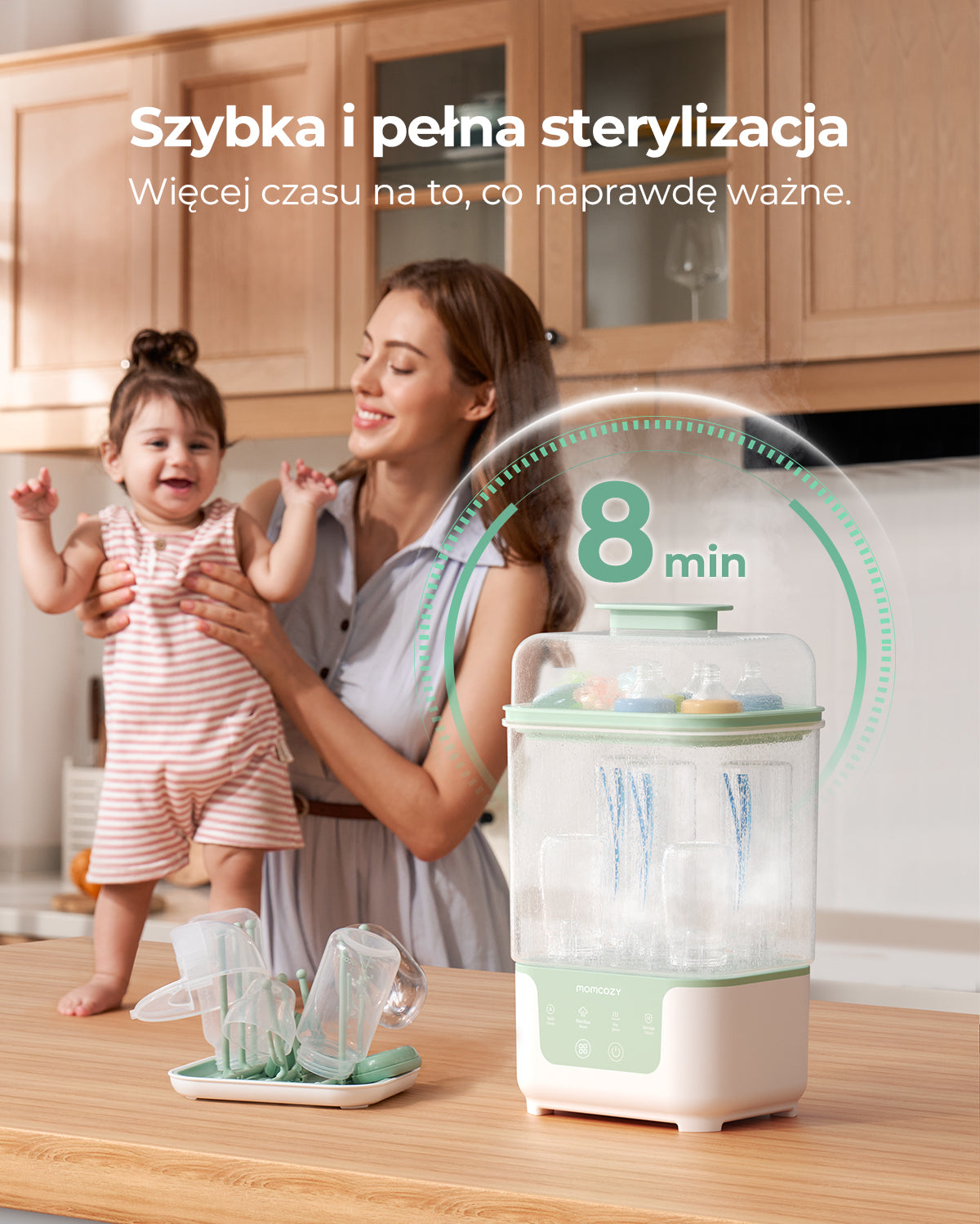 Momcozy 4 in 1 Compact Bottle Sterilizer and Dryer