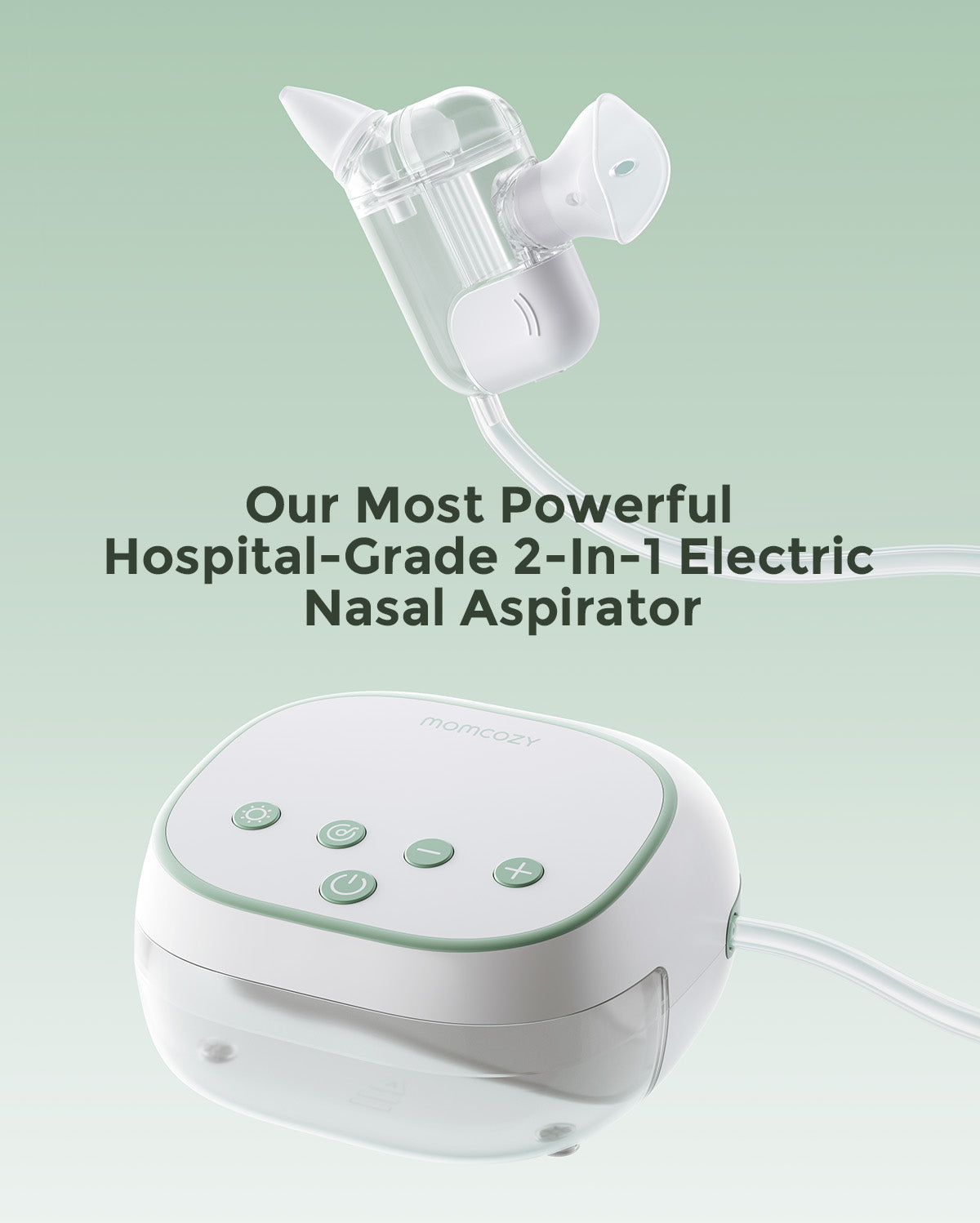 Momcozy BreezyClear Pro™ 2‑w 1 Elektryczny Aspirator do Nosa ze Sprayem & Ssaniem
