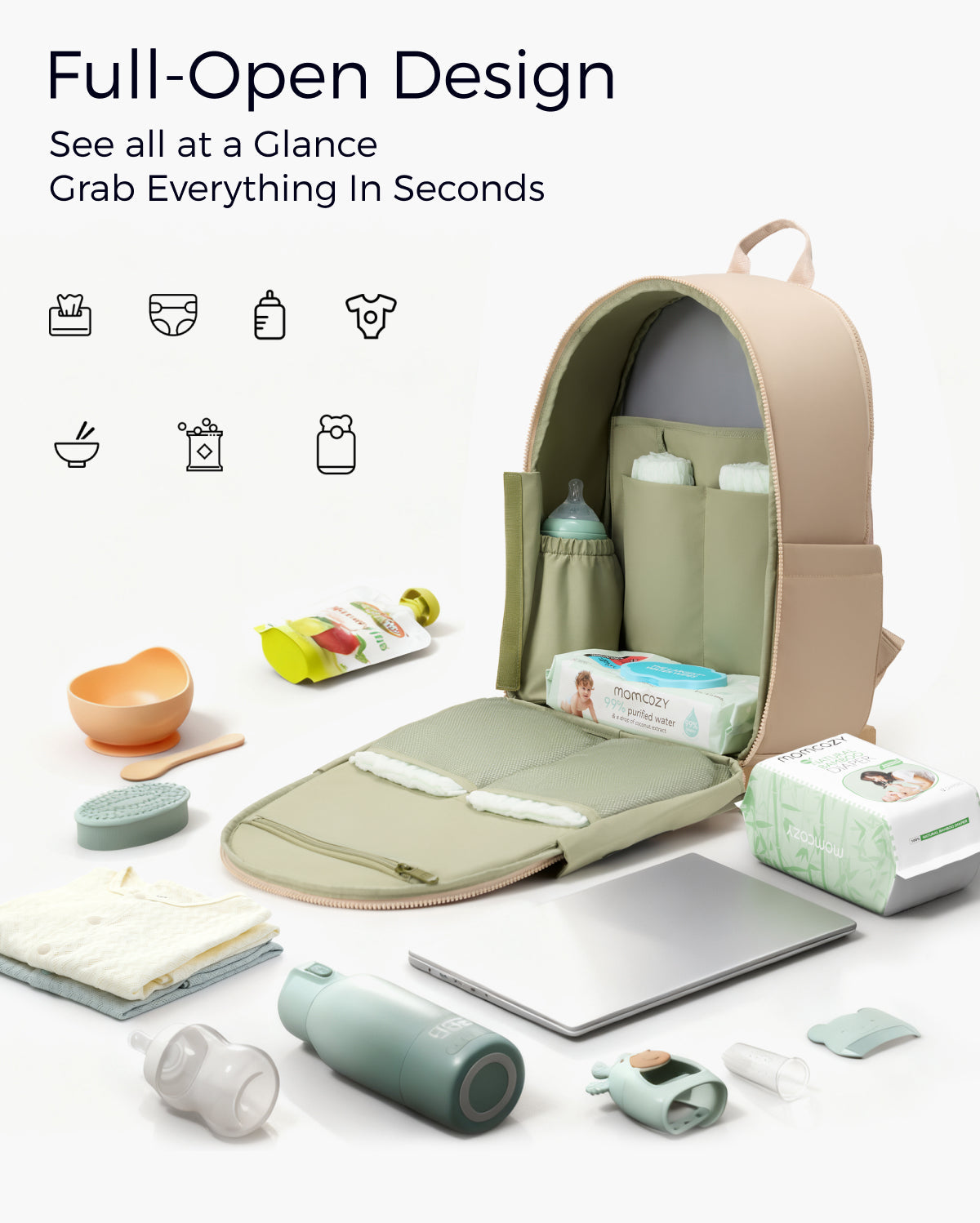Momcozy Urban Diaper Bag Backpack