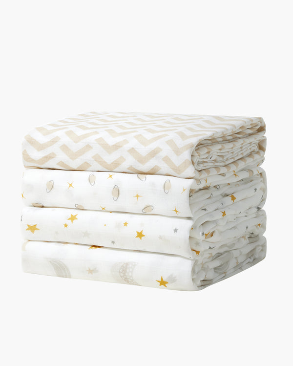 Momcozy Softness Swaddle Blankets -   Bling Star (4 Pack)