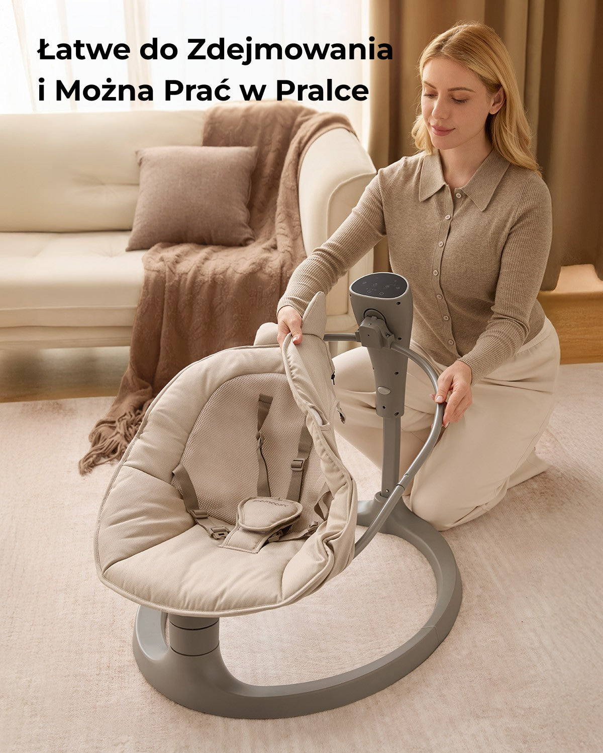 Momcozy 2-in-1 Electric Baby Swing