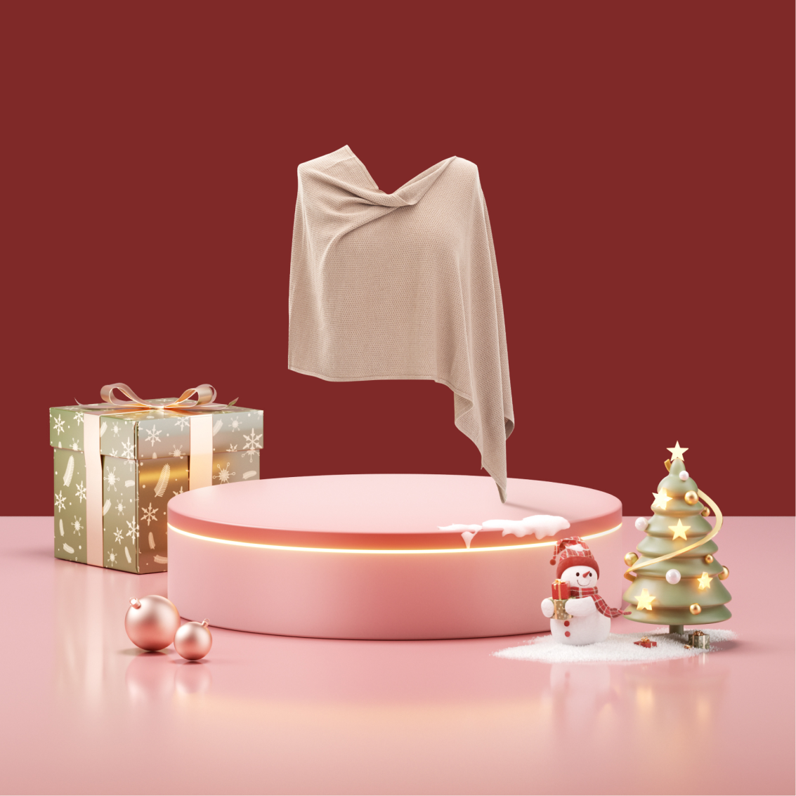 Tencel™ Lyocell Ultra-lekka Chusta do Karmienia z Tkaniny 