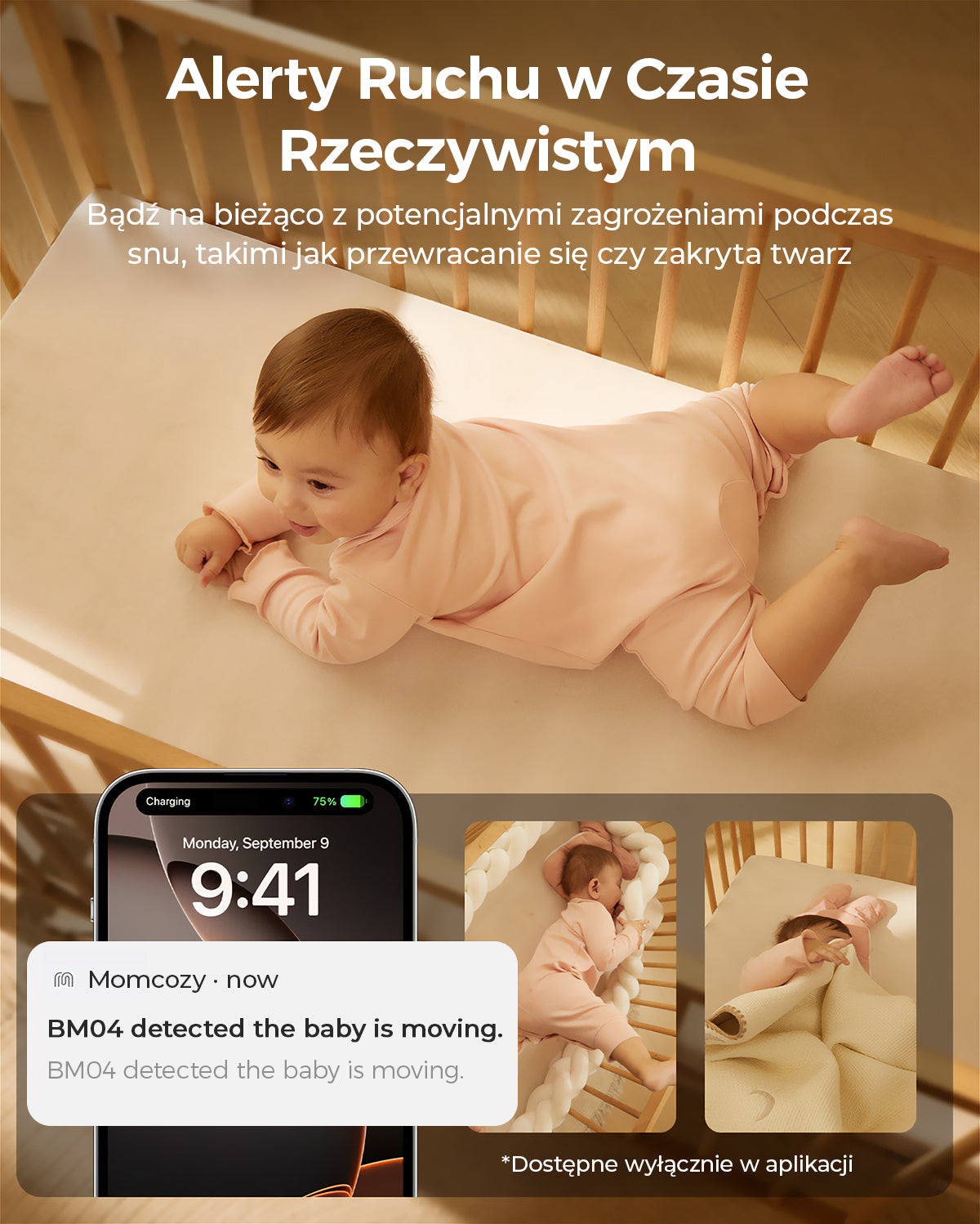 Momcozy 5-Inch Dual-mode Smart Baby Monitor with 2 Camera -BM04