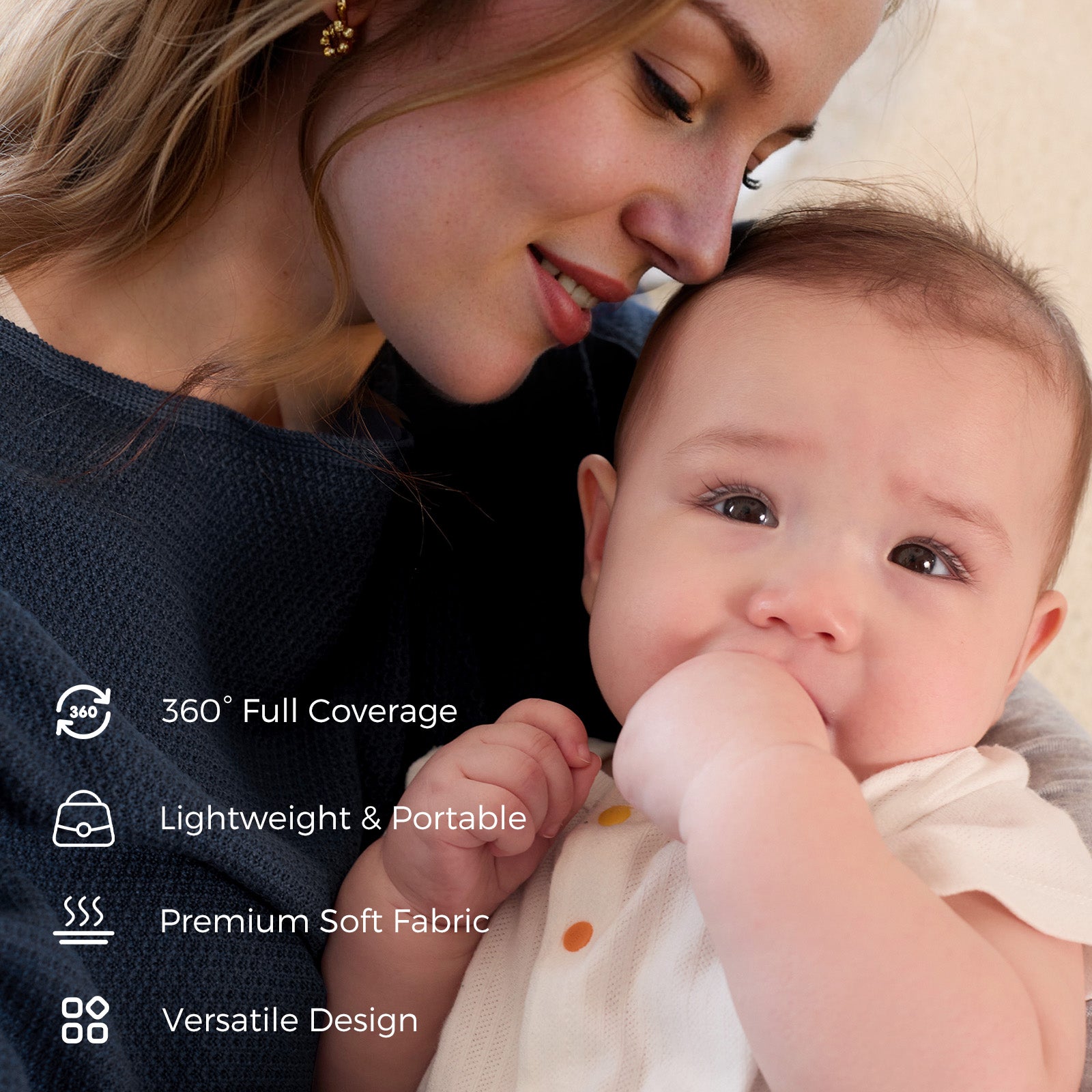 Momcozy Nursing Cover - Soft, Breathable, Multi-Use Privacy Poncho