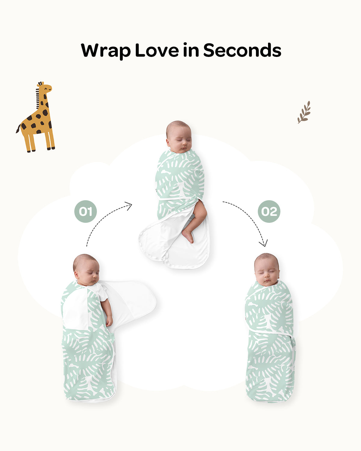 Momcozy Łatwy Otulacz Dla Niemowląt
