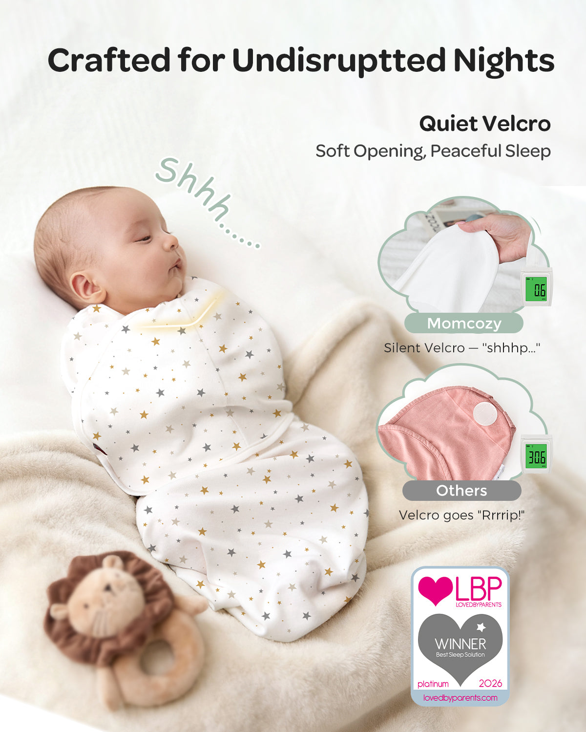 Momcozy Łatwy Otulacz Dla Niemowląt
