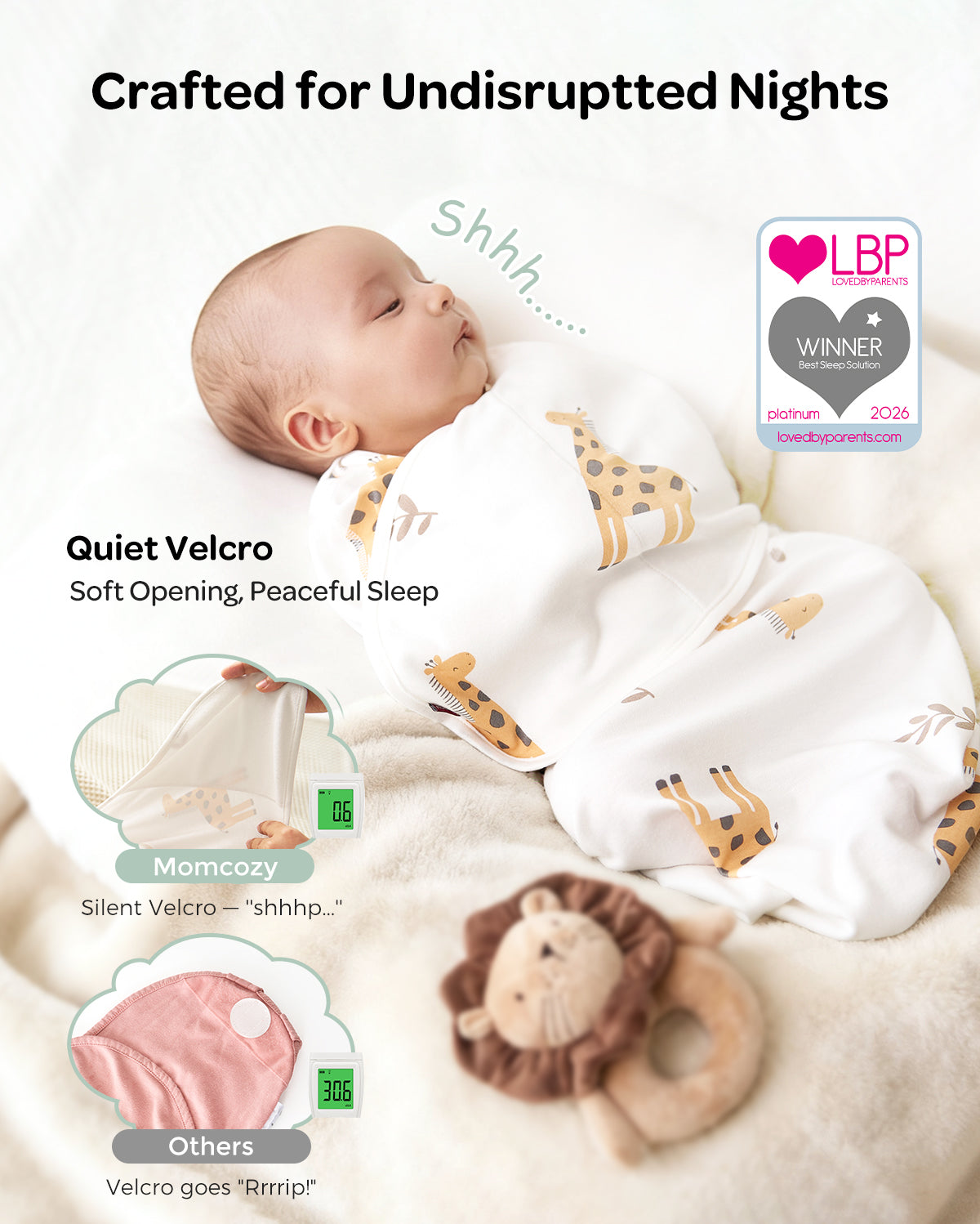 Momcozy Łatwy Otulacz Dla Niemowląt