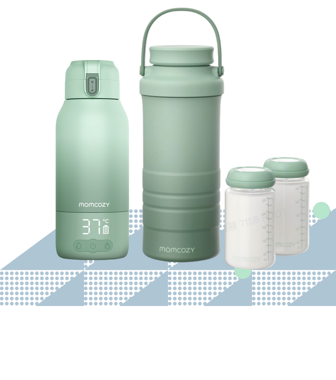 Przenośny Podgrzewacz do Mleka + Pojemnik Chłodzący 650ml (22oz) - Zestaw na Podróż