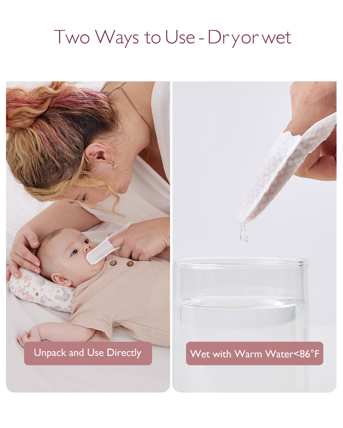 Momcozy Oral Care Series: Finger Wipes (30ct)