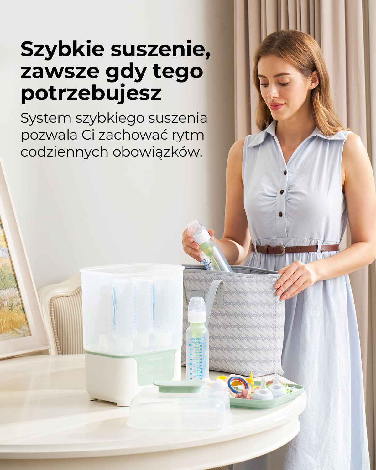 Momcozy 4 in 1 Compact Bottle Sterilizer and Dryer