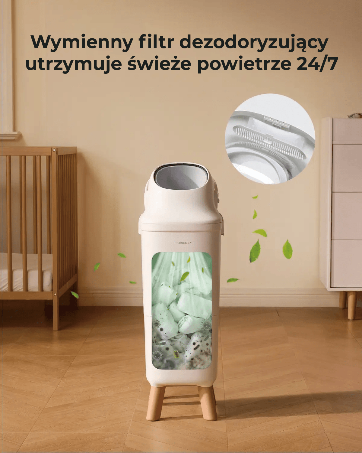 Momcozy Triple-Seal Diaper Pail