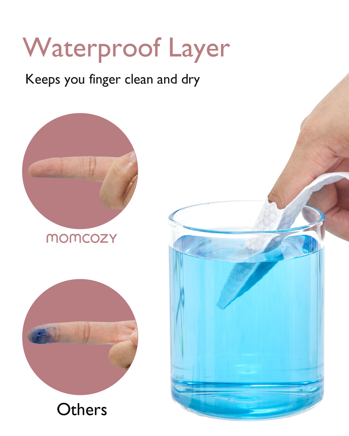 Momcozy Oral Care Series: Finger Wipes (30ct)