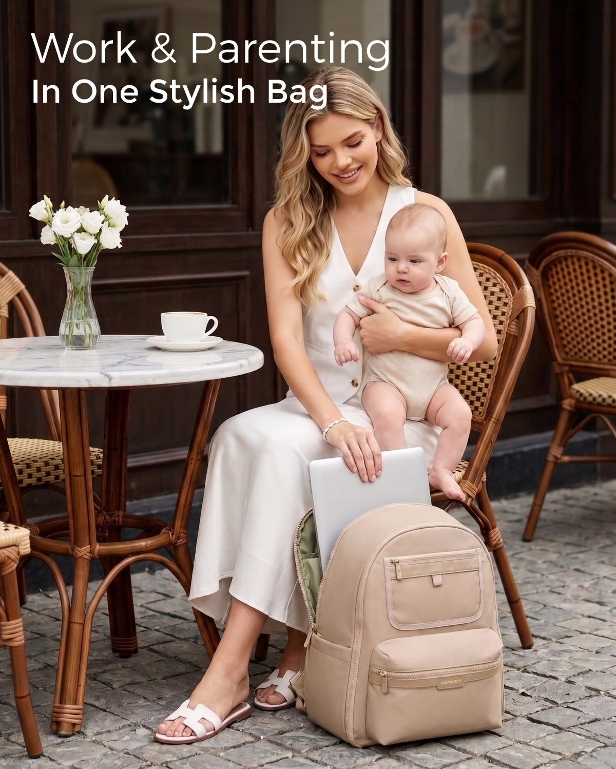Momcozy Urban Diaper Bag Backpack