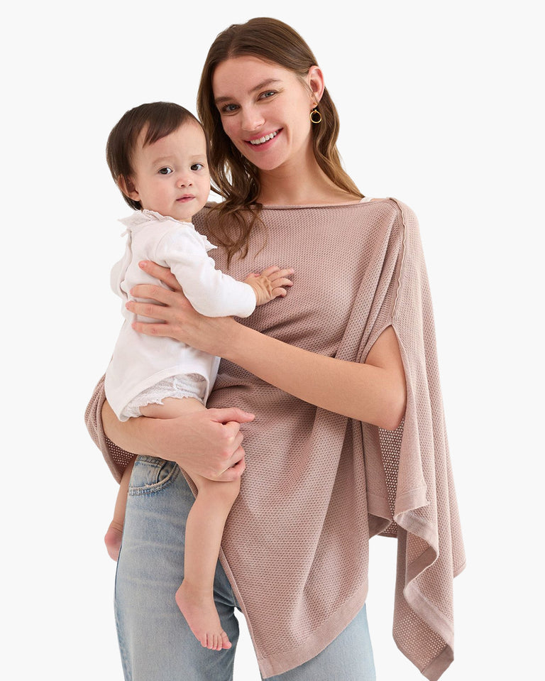 Momcozy Chusta do Karmienia - Miękkie, Oddychające, Wielofunkcyjne Ponczo Zapewniające Prywatność