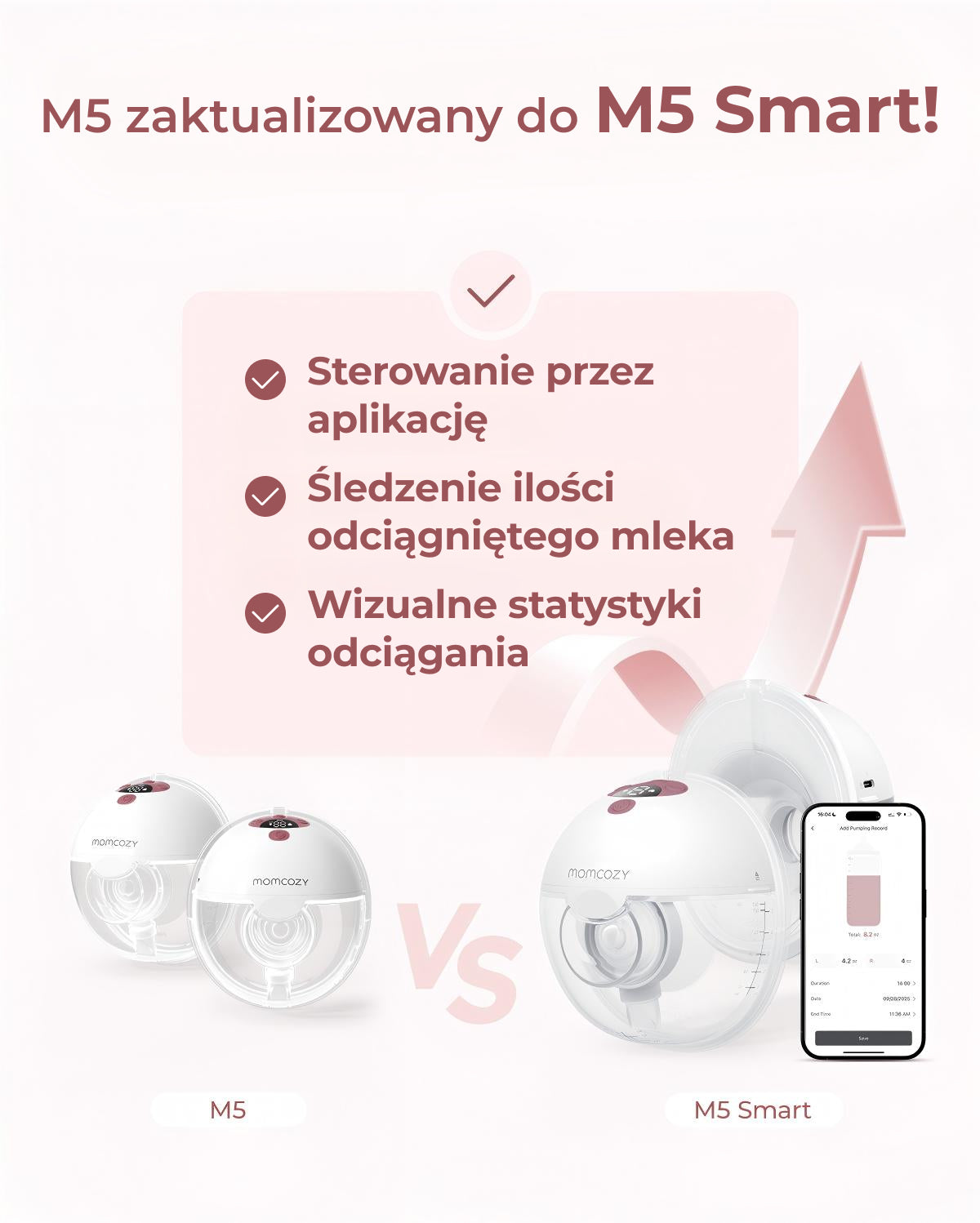 Nowość | M5 Smart Laktator Muszlowy – Ulepszony Sterowanie przez Aplikację