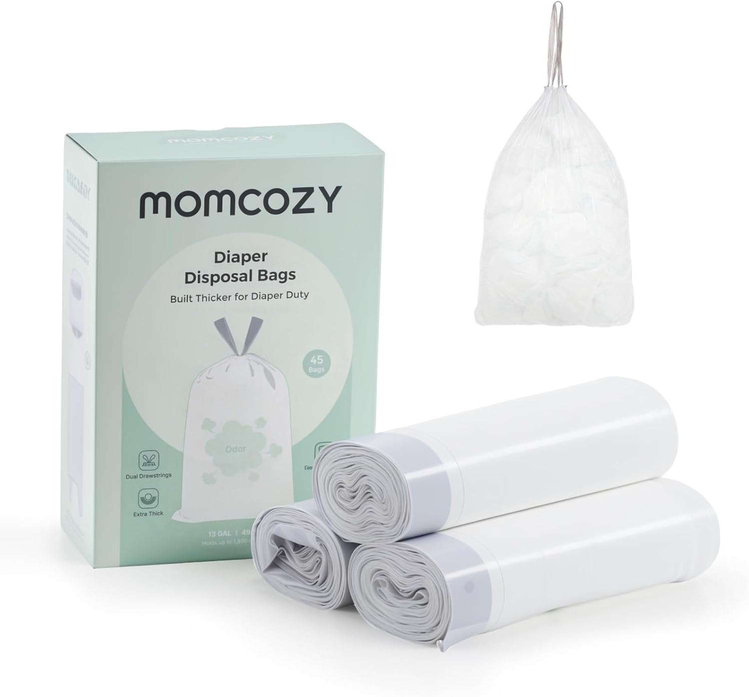 Drawstring Trash Bags for Diaper Pail